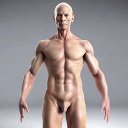 A well-detailed human body with correct proportions, standing in a neutral pose