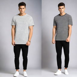 Design an oversized t-shirt for men featuring a unique and elegant design