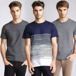 Create a men's oversized t-shirt featuring a unique and elegant design