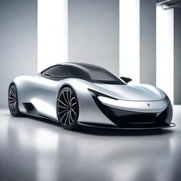 A luxury supercar with a teardrop-shaped body