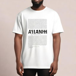 A men's oversized t-shirt with the text 'Strive for Jannah' prominently displayed on the front side