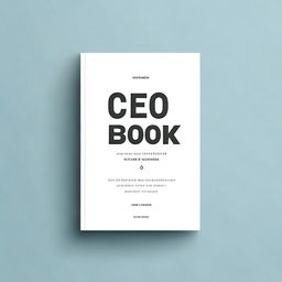 Create a professional book cover for a book titled 'CEO's Book'