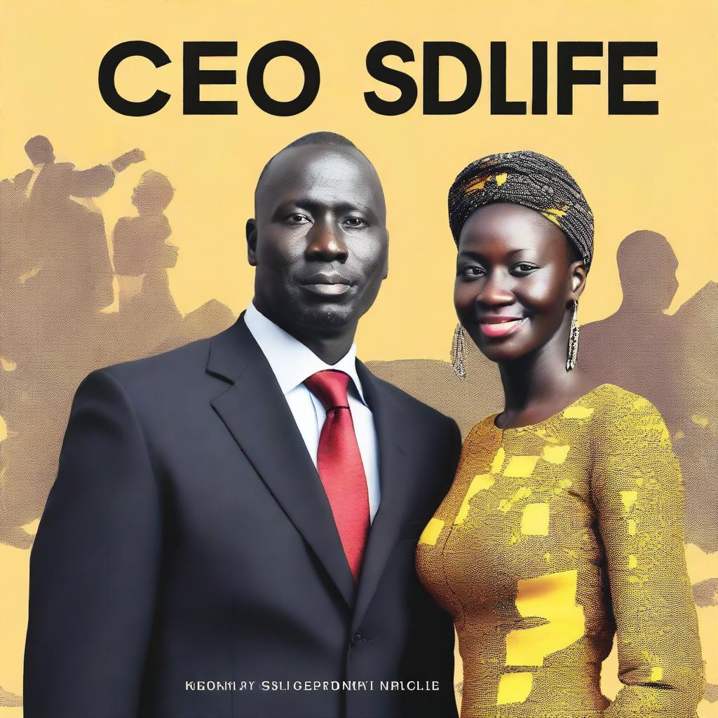 Create an HD book cover titled 'CEO Life' authored by Akol Arop Jr