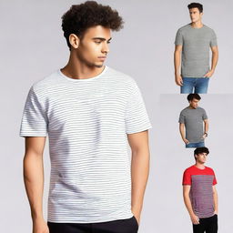 Create an oversized men's t-shirt with an attractive design on the front