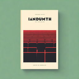 A minimalist book cover design featuring a simple illustration of a movie theater