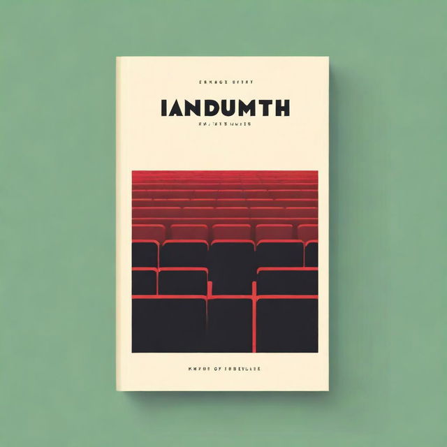 A minimalist book cover design featuring a simple illustration of a movie theater