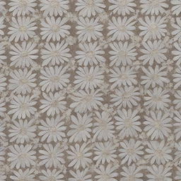 A patterned lace textile featuring intricate daisy flower designs