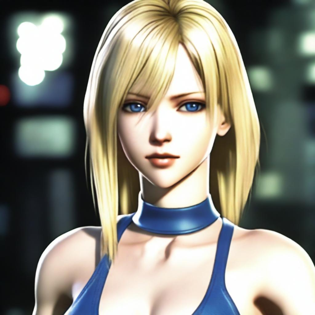 Create an image of Aya Brea from the video game 'The 3rd Birthday' in the Parasite Eve series