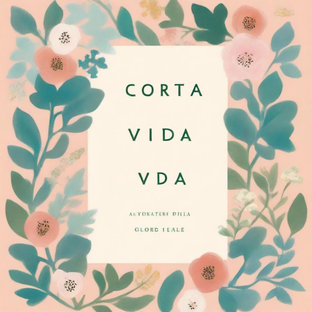 A book cover titled 'Corta vida,' featuring a story filled with brief moments of joy and discovery that ends abruptly, reminding us of the beauty and fleeting nature of each moment