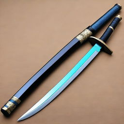 A sealed Zanpakuto in the form of an imposing katana