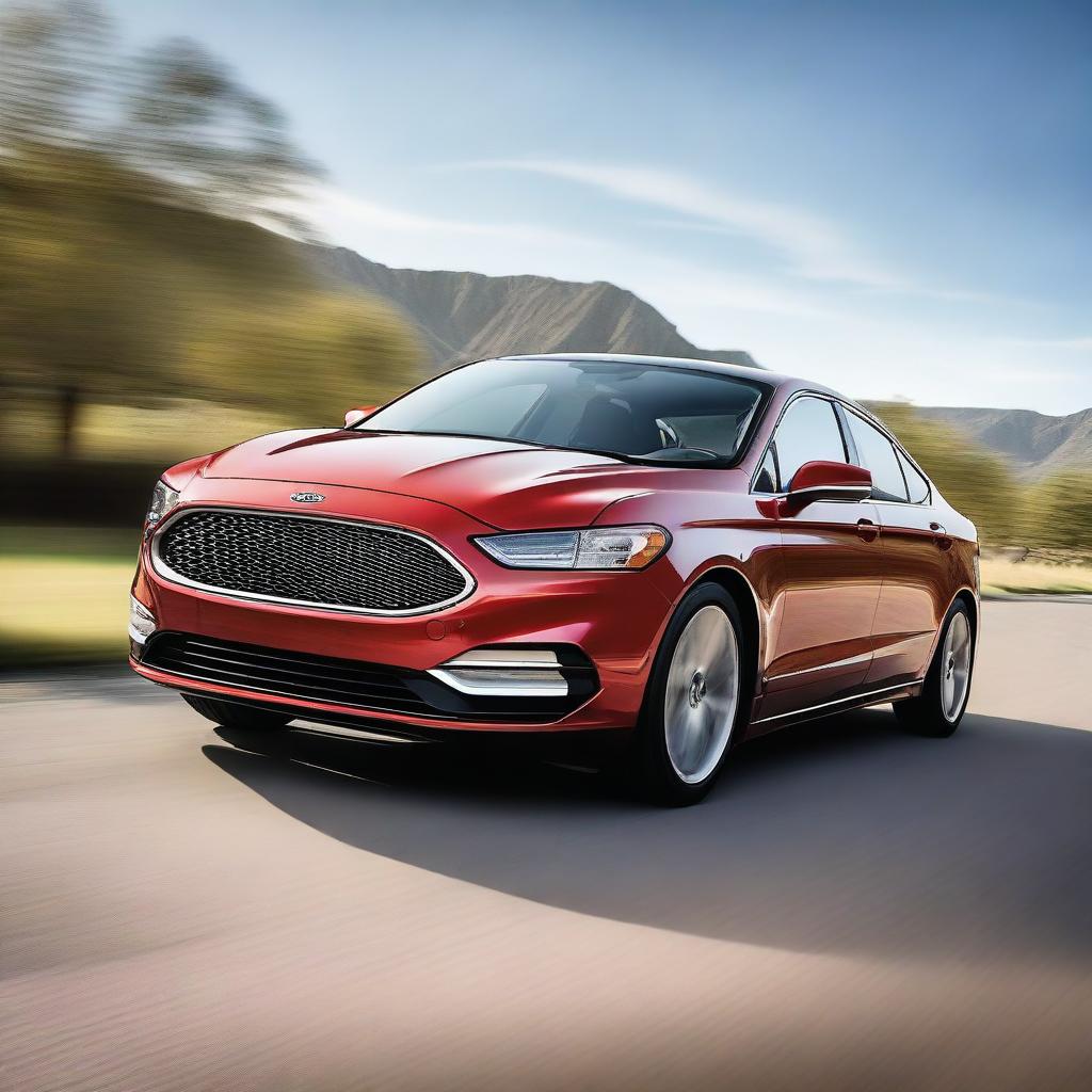 A high-quality image of a Ford car, showcasing its sleek design and modern features