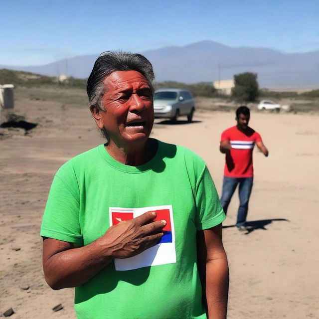 A Chilean person reacting to the news about Puerto in Magallanes, with an emphasis on Chile's offensive stance towards Chancay