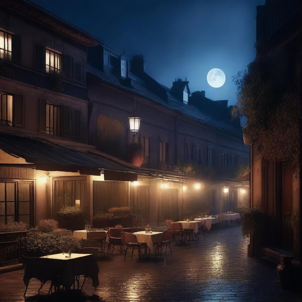 A mesmerizing image depicting a sultry night scene