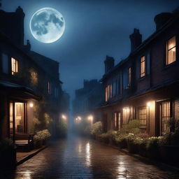 A mesmerizing image depicting a sultry night scene