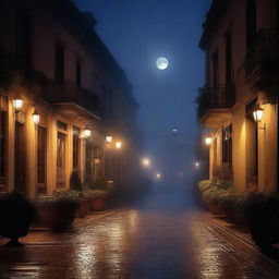 A mesmerizing image depicting a sultry night scene