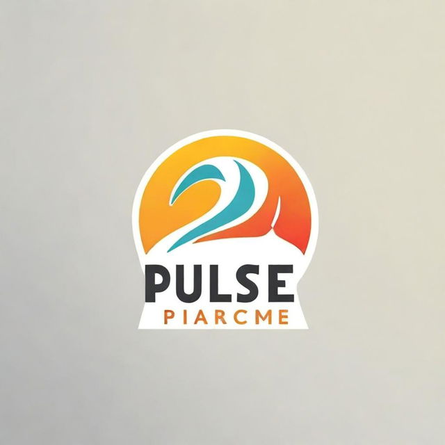 Create a circular logo for a brand called 'Pulse' which specializes in tobacco-free nicotine pouches