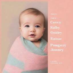 Create a book cover photo with a baby as the cover