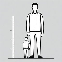 Create an image of a person who is 5 feet tall