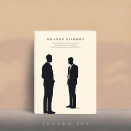 A book cover featuring a man standing and looking into a mirror