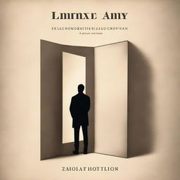 A book cover featuring a man standing and looking into a mirror