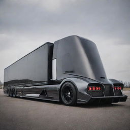 Pagani cars metamorphosed into a stylish semi-truck, merging the elegant design and power of Pagani with the size and functionality of a trailer truck.