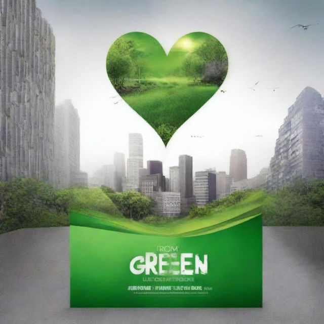 Create a movie poster titled 'From Gray to Green: The Resilient Heart of Region 10'