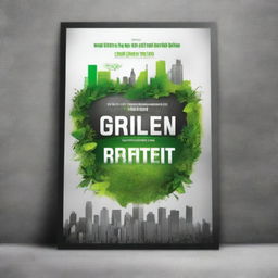 Create a movie poster titled 'From Gray to Green: The Resilient Heart of Region 10'