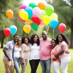 A heartwarming image of diverse families, celebrating the completion of their surrogacy journeys