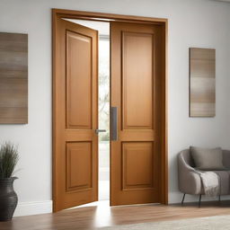 A variety of interior doors in different styles and materials, including wooden, glass, and metal doors