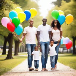 A heartwarming image of diverse white families, celebrating the completion of their surrogacy journeys