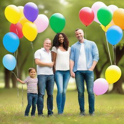 A heartwarming image of diverse white families, celebrating the completion of their surrogacy journeys