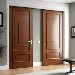 Show designs of interior doors for a modern home