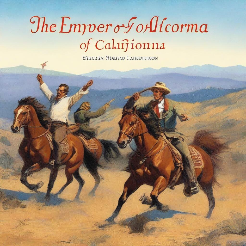 A book cover for 'The Emperor of California' by Lee Brand