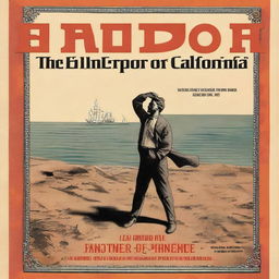 A book cover for 'The Emperor of California' by Lee Brand