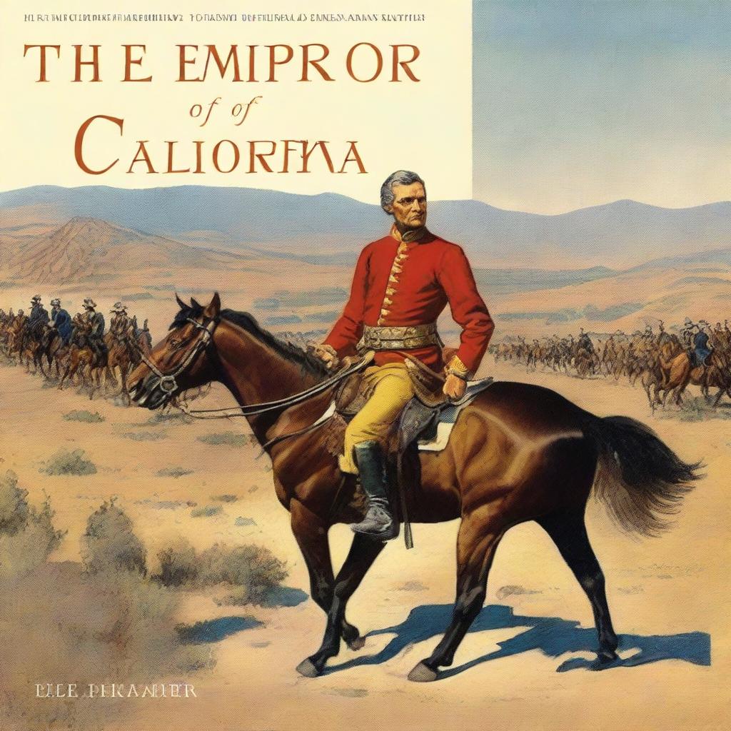 A book cover for 'The Emperor of California' by Lee Brand