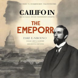A book cover for 'The Emperor of California' by Lee Brand