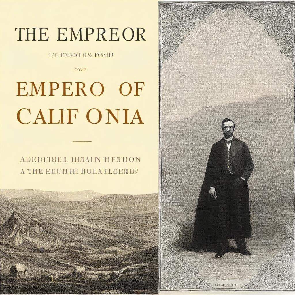 A book cover for 'The Emperor of California' by Lee Brand