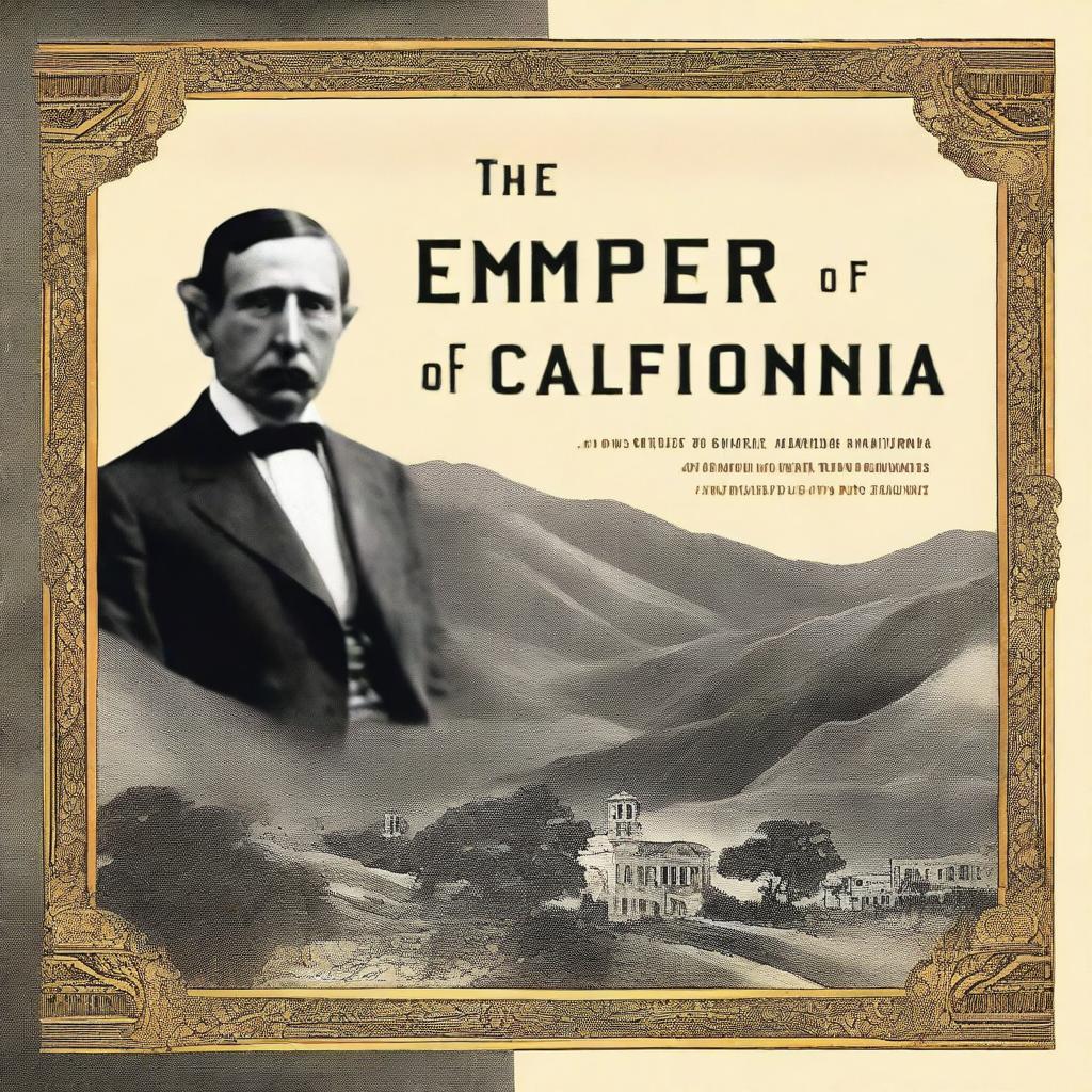 A book cover for 'The Emperor of California' by Lee Brand