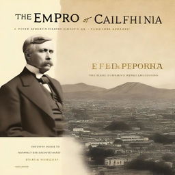 A book cover for 'The Emperor of California' by Lee Brand