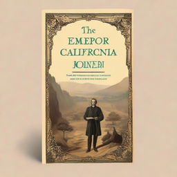 A book cover for 'The Emperor of California' by Lee Brand