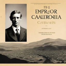 A book cover for 'The Emperor of California' by Lee Brand