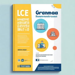 Create a book cover for a grammar book aimed at students preparing for the FCE (First Certificate in English) exam