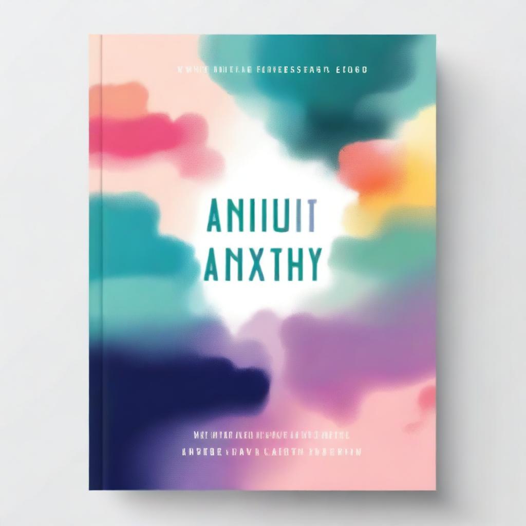 A captivating ebook cover about anxiety, featuring calming colors and an abstract design that conveys the feeling of overcoming stress and finding peace