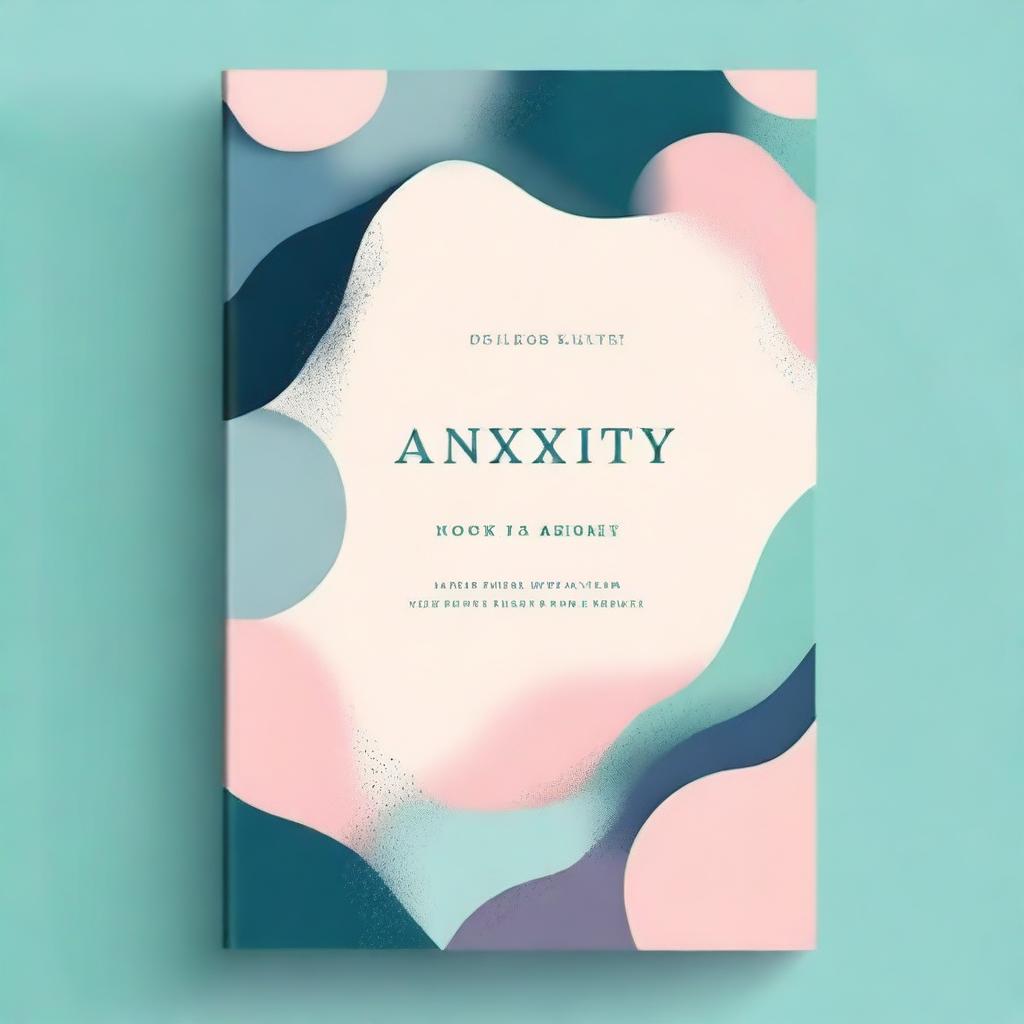 A captivating ebook cover about anxiety, featuring calming colors and an abstract design that conveys the feeling of overcoming stress and finding peace