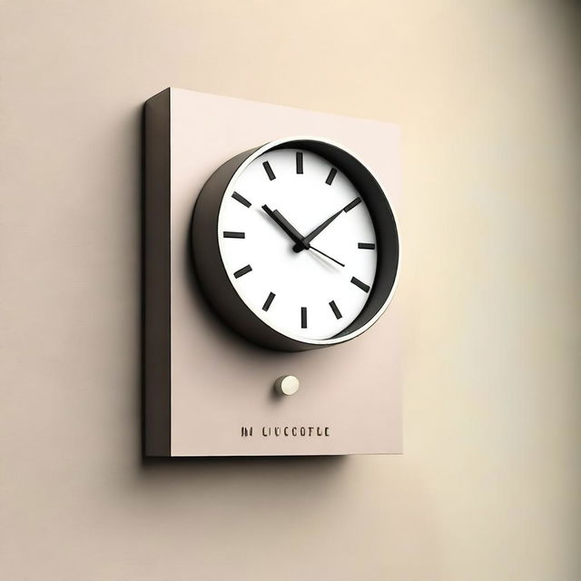 A modern cuckoo clock with a sleek, contemporary design