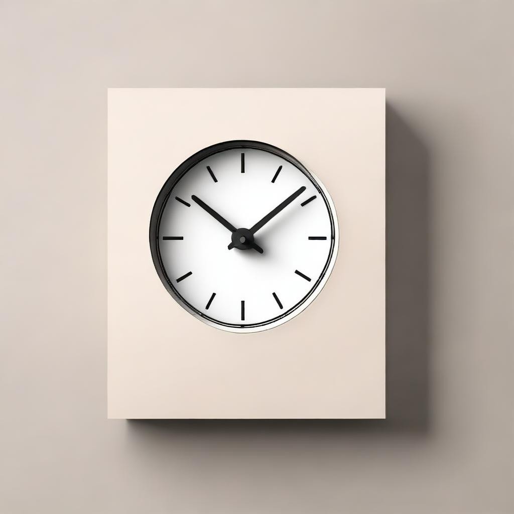 A modern cuckoo clock with a sleek, contemporary design