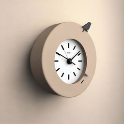 A modern cuckoo clock with a sleek, contemporary design