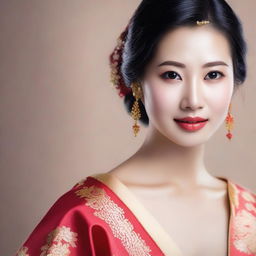 Create a realistic photo of an Asian woman