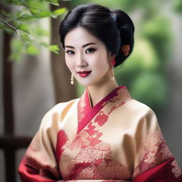 Create a realistic photo of an Asian woman