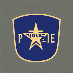 Design a 2D police logo that is simple yet authoritative